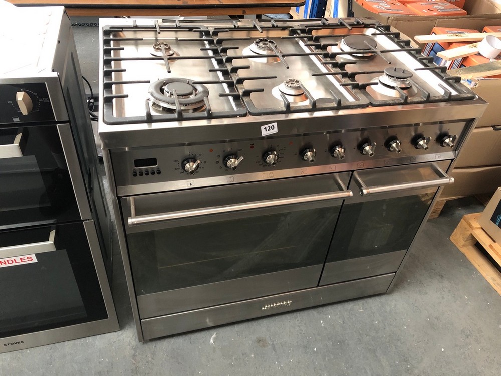 John Pye Auctions SMEG SYMPHONY DUAL FUEL 90CM SELFCLEANING RANGE