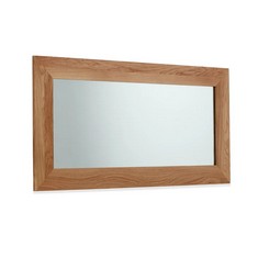 OAK FURNITURE LAND COSMOPOLITAN NATURAL SOLID OAK MIRROR - RRP £179 (BLOCK A)(COLLECTION OR OPTIONAL DELIVERY AVAILABLE*)