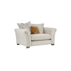 OAK FURNITURE LAND ASHBY LOVESEAT STONE FABRIC - RRP £1299 (BLOCK A)(COLLECTION OR OPTIONAL DELIVERY AVAILABLE*)