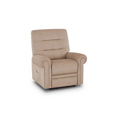 OAK FURNITURE LAND EASTBOURNE ELECTRIC RISER RECLINER AMRCHAIR PLUSH BEIGE FABRIC - RRP £949 (BLOCK A)(COLLECTION OR OPTIONAL DELIVERY AVAILABLE*)