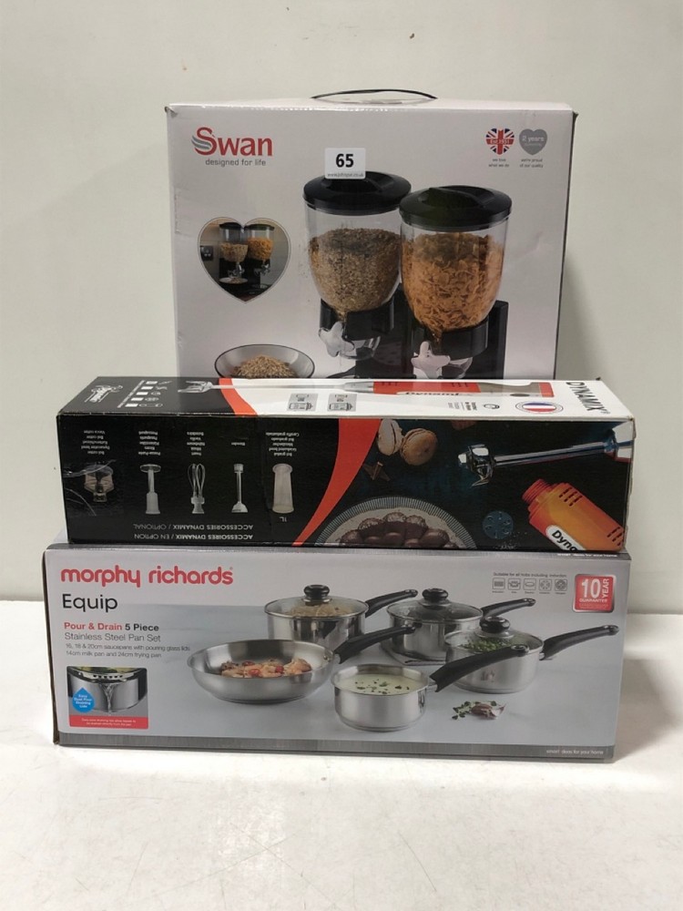John Pye Auctions 3 X ASSORTED KITCHEN ITEMS TO INCLUDE SWAN 3.5L