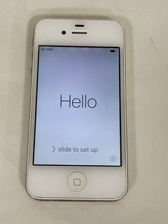APPLE IPHONE 4S SMARTPHONE IN WHITE: MODEL NO A1387 (UNIT ONLY) [JPTM103830]