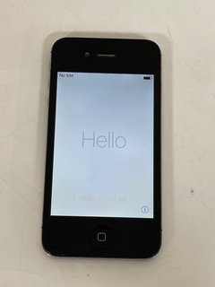 APPLE IPHONE 4S SMARTPHONE IN BLACK: MODEL NO A1387 (UNIT ONLY) [JPTM103774]