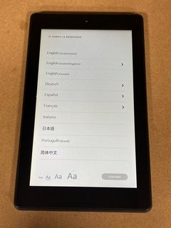 AMAZON FIRE 7 (9TH GEN) WITH ALEXA 11.18GB TABLET WITH WIFI IN BLACK: MODEL NO M8S26G (UNIT ONLY) [JPTM102892]