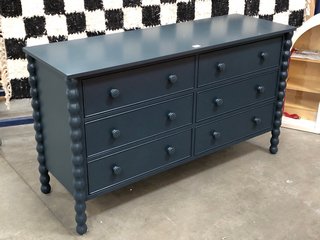 WILLOW SIX-DRAWER DRESSER IN NAVY - RRP £509: LOCATION - B7