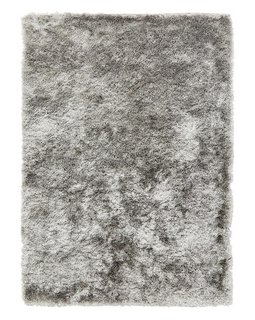 GLAMOUR SHIMMER LARGE FLOOR RUG IN SILVER SIZE 160CM X 230CM- RRP £201: LOCATION - D6