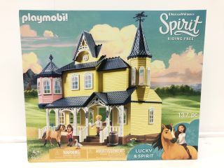 PLAYMOBIL - 9475 DREAMWORKS SPIRIT, LUCKY'S HAPPY HOME PLAYSET TOTAL RRP £122