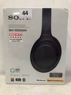 SONY WIRELESS NOISE CANCELLING STEREO HEADSET MODEL: WH-1000XM4 RRP - £197.99: LOCATION - E1