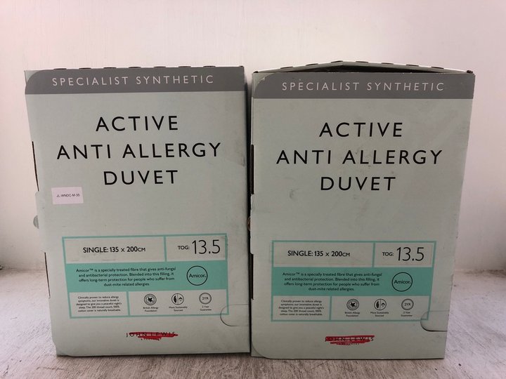 John Pye Auctions 2 X JOHN LEWIS & PARTNERS ACTIVE ANTIALLERGY