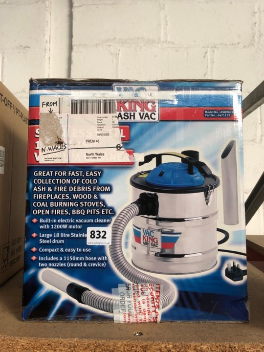 John Pye Auctions VAC KING ASH VAC STAINLESS STEEL 1200W ASH VACUUM