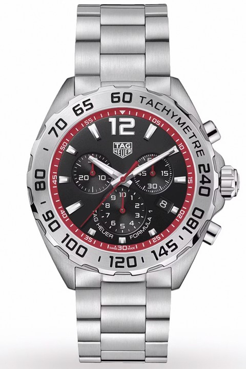 Tag Heuer Formula 1 Ref: CAZ101Y Quartz Watch. 43mm Stainless Steel Case with Stainless Steel Fixed Tachymeter Bezel, Black Dial and Stainless Steel Bracelet. Age: Unknown (card not stamped). Comes w