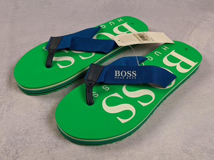Boss Boys Branded Flip Flops, Size 37