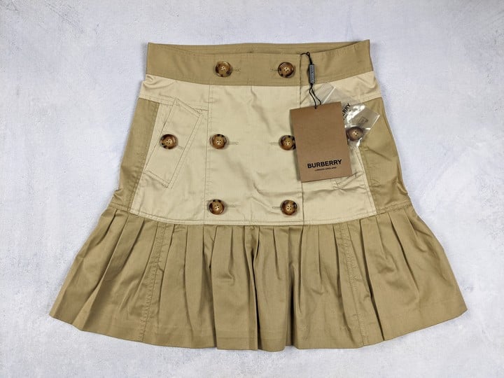 Burberry Girls Beige Cotton Skirt, 12 Years