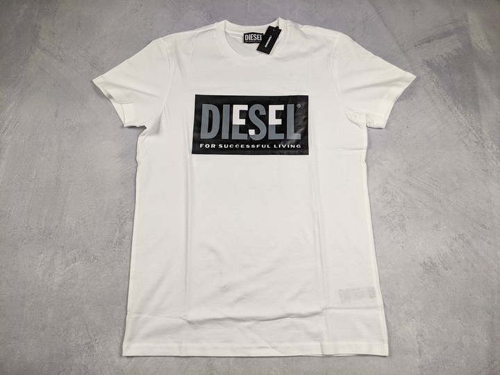 Diesel Unisex Cotton Jersey Logo T-Shirt, 16 Years