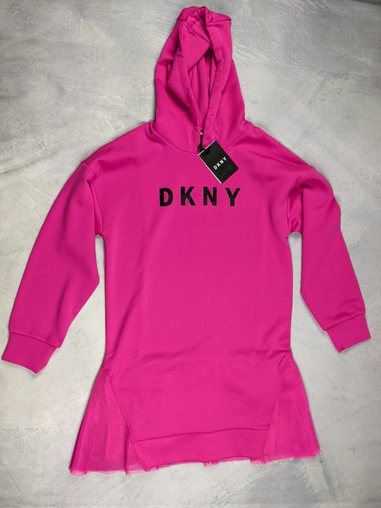 Dkny Girls Hooded Sweater Dress , 12 Years