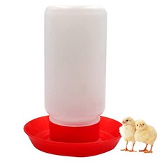 15 X OUYOLAD PLASTIC POULTRY CHICKEN DRINKER FEEDER DRINKING FOOD WATER TOOLS FOR CHICK HEN QUAIL 1L - TOTAL RRP £147: LOCATION - A RACK