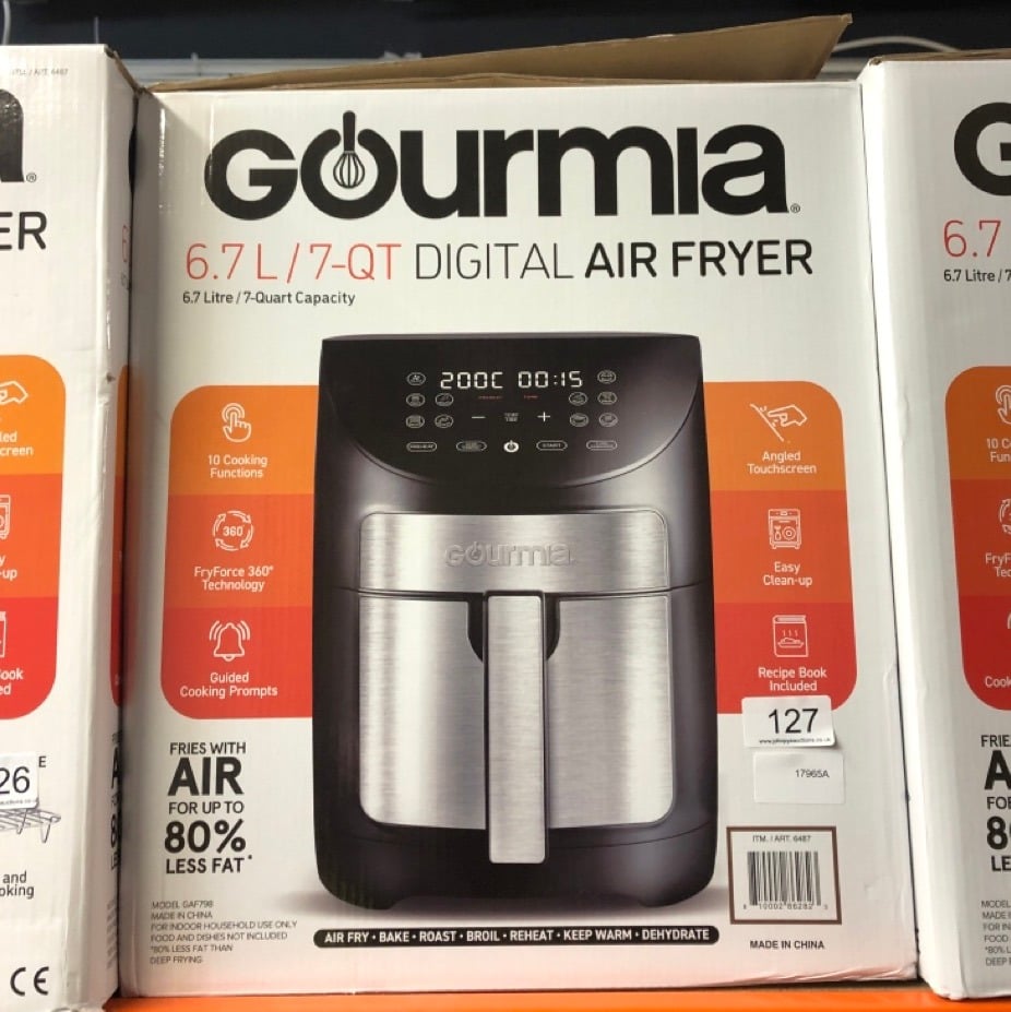 John Pye Auctions GOURMIA DIGITAL AIR FRYER 6.7 LITRE LOCATION A RACK