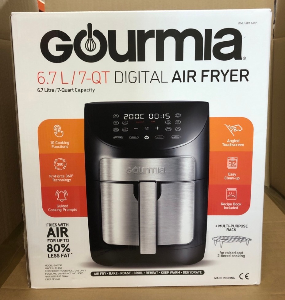 John Pye Auctions GOURMIA DIGITAL AIR FRYER 6.7 LITRE LOCATION A RACK