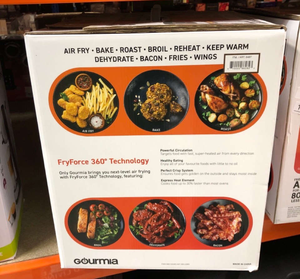 John Pye Auctions GOURMIA DIGITAL AIR FRYER 6.7 LITRE LOCATION A RACK