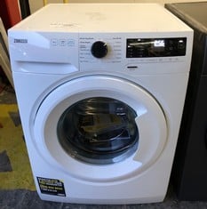 ZANUSSI 9KG 1400RPM WASHING MACHINE MODEL ZWF942E3PW RRP £499: LOCATION - GARAGE DOOR(COLLECTION OR OPTIONAL DELIVERY AVAILABLE)