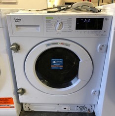 BEKO 85 WASH & DRY WASHING MACHINE MODEL WDIK854421F RRP £399: LOCATION - GARAGE DOOR(COLLECTION OR OPTIONAL DELIVERY AVAILABLE)