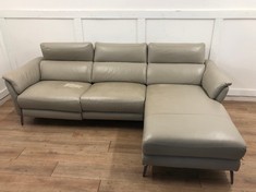 MISSOURI 3 SEATER RIGHT HAND FACING CHS WITH POWER RECLINE AND PWR HEADREST RRP £2399: LOCATION - GARAGE FLOOR(COLLECTION OR OPTIONAL DELIVERY AVAILABLE)