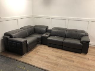 LE MANS CHARCOAL LAURENCE POWER RECLINING CORNER SOFA : LOCATION - GARAGE FLOOR(COLLECTION OR OPTIONAL DELIVERY AVAILABLE)