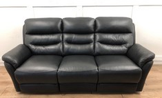 BROXTON 3 SEATER DOUBLE POWER RECLINER RRP £1600: LOCATION - GARAGE FLOOR(COLLECTION OR OPTIONAL DELIVERY AVAILABLE)