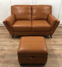 FELLINI 2 SEATER SOFA FULL BACK + FOOTSTOOL RRP £1299: LOCATION - GARAGE FLOOR(COLLECTION OR OPTIONAL DELIVERY AVAILABLE)