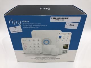 RING ALARM WIRELESS HOME SECURITY SYSTEM RING ALARM (ORIGINAL RRP - £219): MODEL NO 5B28S5 (WITH BOX AND ALL ACCESSORIES). (SEALED UNIT).: LOCATION - A RACK