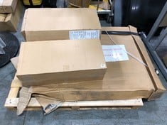 PALLET OF ASSORTED ITEMS TO INCLUDE 300MM SINGLE BASE UNIT IN GLOSS WHITE (BLOCK A) (COLLECTION ONLY)