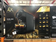 PHILIPS LOR BARISTA SUBLIME COMPACT COFFEE MACHINE IN BLACK (ROW 1)