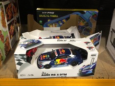 2 X BOSCH REDBULL AUDI RS 5 DTM RACING TOY CAR TO INCLUDE HY-PRO GALACTIC PINBALL (ROW 1)