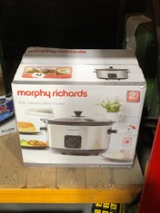 MORPHY RICHARDS 6.5L CERAMIC SLOW COOKER (ROW 1)