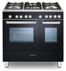 KENWOOD 90CM DUAL FUEL RANGE COOKER IN BLACK - MODEL NO. CK406 - RRP £899 (BLOCK A) (COLLECTION OR OPTIONAL DELIVERY AVAILABLE *)