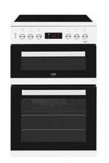 BEKO FREESTANDING COOKER IN WHITE WITH CERAMIC HOB - MODEL NO. XTC653 (BLOCK A) (COLLECTION OR OPTIONAL DELIVERY AVAILABLE *)