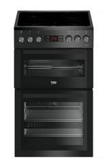 BEKO 50CM FREESTANDING COOKER IN DARK GREY WITH CERAMIC HOB - MODEL NO. XDVC5XNTT - RRP £489 (BLOCK A) (COLLECTION OR OPTIONAL DELIVERY AVAILABLE *)