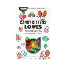 90 X VEGAN SWEETS, CANDY KITTENS LOVES, PACKED WITH FRUIT JUICE & NATURAL INGREDIENTS, BIG FLAVOURS & LOVE FROM LITTLE KITTENS, VEGETARIAN SWEET BAGS WITH MASSIVE FRUIT FLAVOURS - 1X BAG (140G).