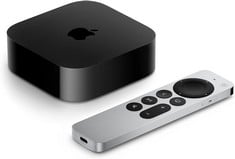APPLE TV 4K TV ACCESSORY (ORIGINAL RRP - £169.00) IN BLACK AND SILVER. (WITH BOX) [JPTC57191]