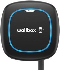 WALLBOX PULSAR MAX ELECTRIC VEHICLE CHARGER CHARGING ACCESSORY (ORIGINAL RRP - £639.00) IN BLACK AND BLUE. (WITH BOX) [JPTC57081]