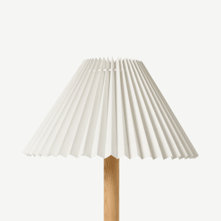 Pleat Lamp Shade, 30 cm, White. RRP: £20
