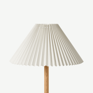 4 x  Pleat Lamp Shade, 40 cm, White. RRP: £152