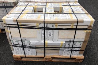 PALLET OF RAK 500 X 330MM CERAMIC WALL TILES IN BEIGE MARBLE APPROX 50M2 TOTAL - RRP £2107 (APPROX 988KG PER PALLET) PLEASE BRING SUITABLE VEHICLE: LOCATION - A1