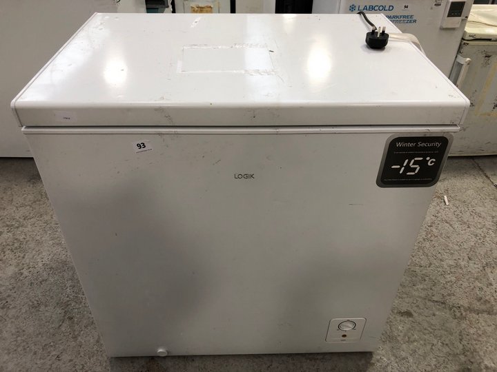 John Pye Auctions LOGIK CHEST FREEZER IN WHITE MODEL L198CFW20
