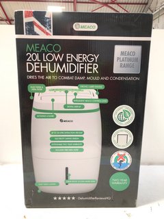 MEACO 20L LOW ENERGY DEHUMIDIFIER RRP - £248: LOCATION - A1 FRONT