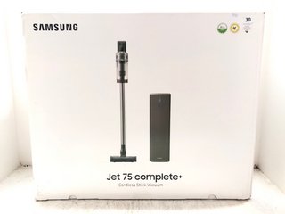 SAMSUNG JET 75 COMPLETE+ CORDLESS STICK VACUUM CLEANER RRP - £279: LOCATION - A1 FRONT