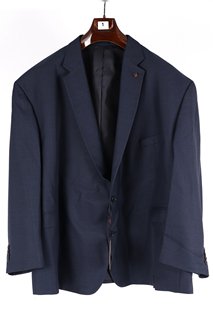 TORRE UOMO MENS TAILORED SUIT IN NAVY (JACKET SIZE: 64.S, TROUSERS: 58.S) COMBINED RRP: £430: LOCATION - A1