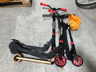 4 X ASSORTED SCOOTERS TO INCLUDE 3 X WIRED 120 LITHIUM SCOOTERS - RRP: £110 EACH: LOCATION - BR10