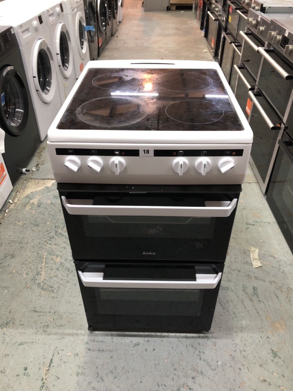 John Pye Auctions AMICA ELECTRIC COOKER WITH CERAMIC HOB MODEL