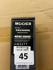 Mooer Micro Drummer Digital Drum Machine Serial 2097714